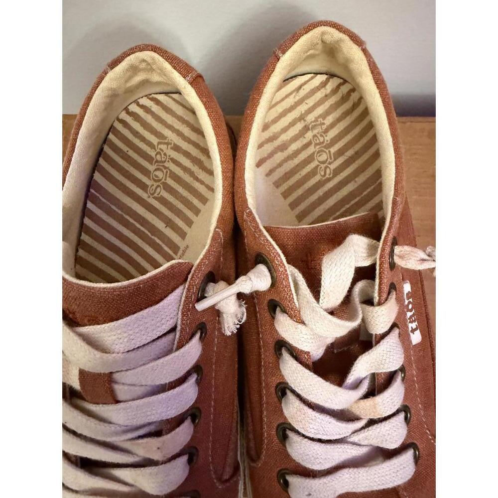 Taos Moc Star canvas sneakers in a terracotta Size 6 - Picture 3 of 8